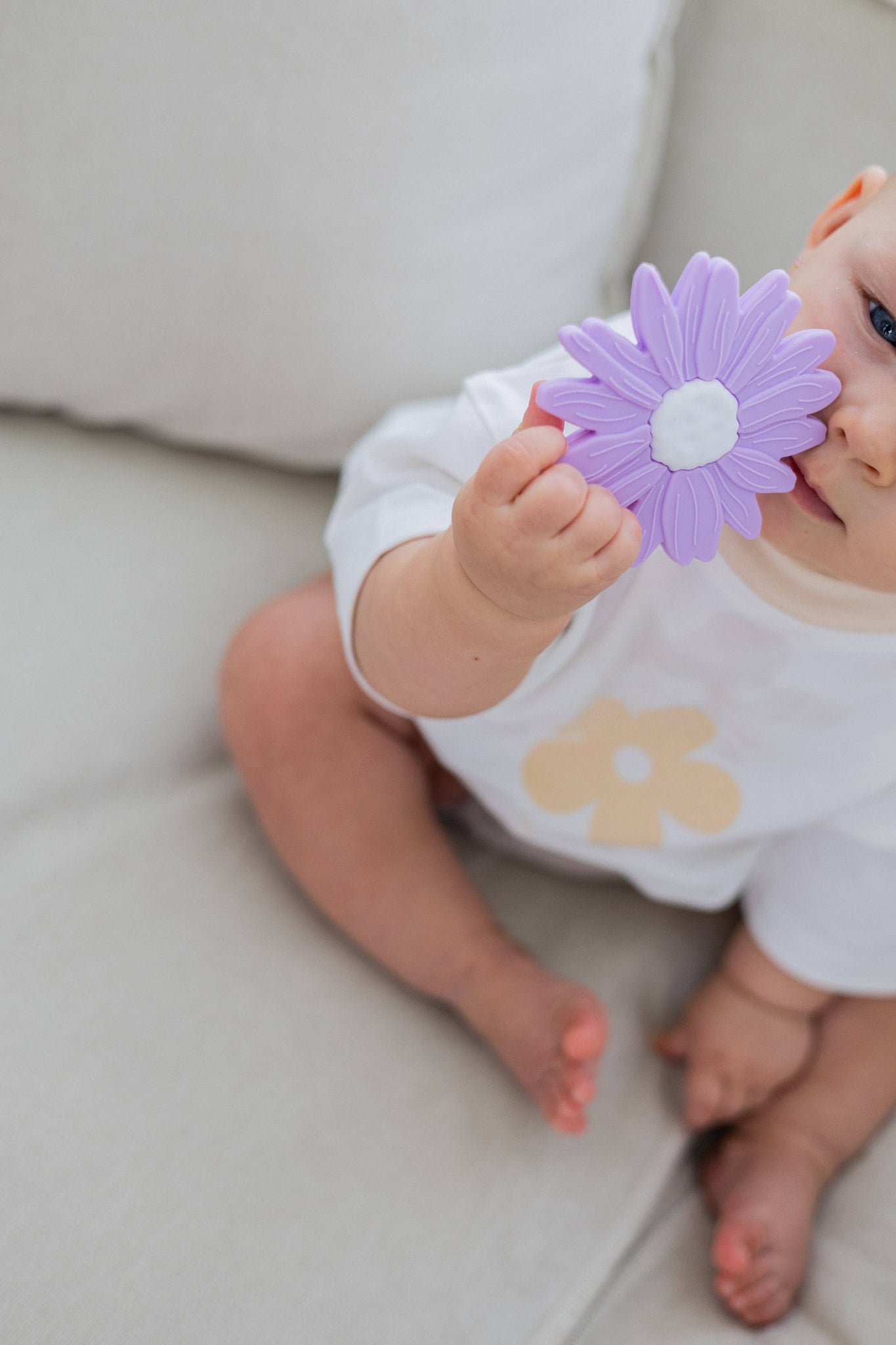 Silicone Teether - Lilac Daisy