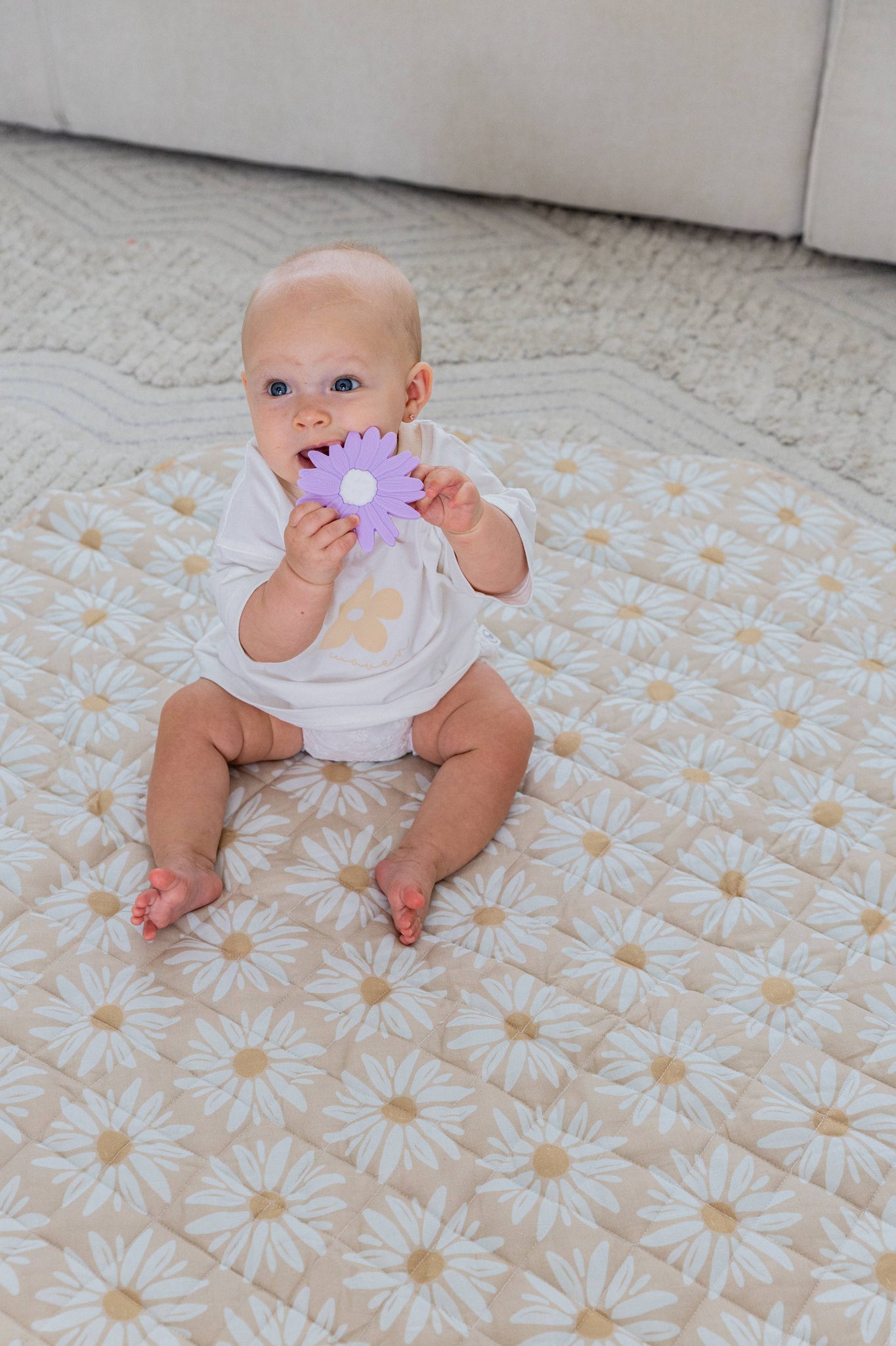 Silicone Teether - Lilac Daisy